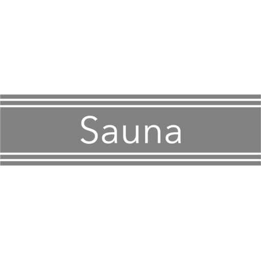Aufkleber Türtattoo Sauna in vielen erstklassigen Farben und matter Oberfläche