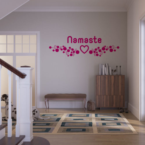 Beispiel Wandtattoo Namaste Yoga