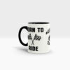 Motorrad Kaffee Tasse Ansicht links schwarzer Henkel
