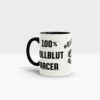 Motorsport Tasse Racing Ansicht links mit schwarzem Henkel