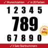 Startnummer Motorrad