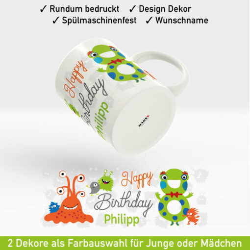 Tasse Namen Geburtstag Motiv Jungen