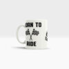 Motorrad Tasse Biker Ansicht links weißer Henkel