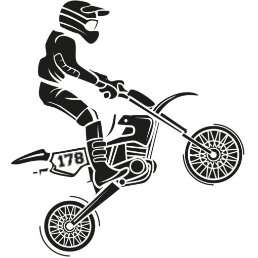 Motorrad Startnummer für Motocross