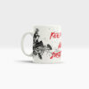 Quad Tasse mit vier verschiedenen Motiven Ansicht links