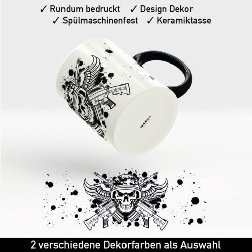 Skulls Totenkopf Tasse mit ausdrucksstarkem Design