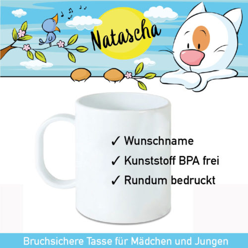 Startbild Kunststoff Kinder Tasse für Jungen und Mädchen