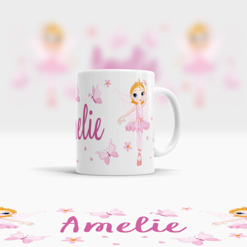 Kunststofftasse Elfen Ansicht rechts