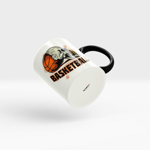 Basketball Motiv Kaffeebecher Ansicht rechts