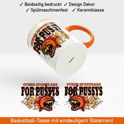 Startbild Basketball Kaffeetasse im aggressiven Look