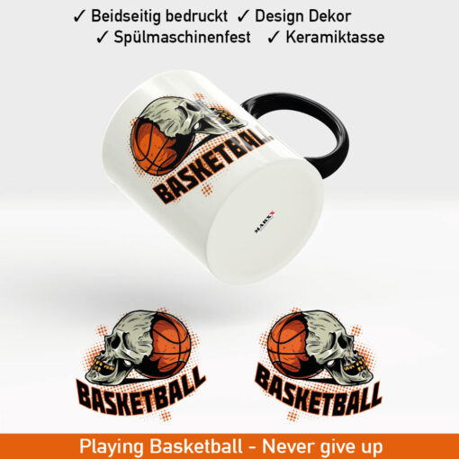 Startbild Basketball Motiv Kaffeebecher