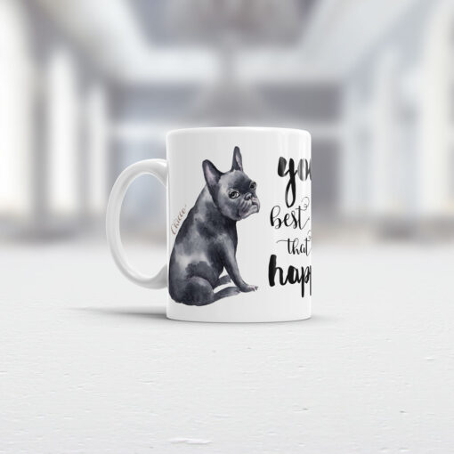 French Bulldog Tasse Ansicht links