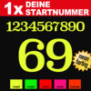Startnummern Aufkleber Motorsport