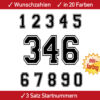 Startnummern Motocrosser