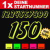 Startnummern neonorange
