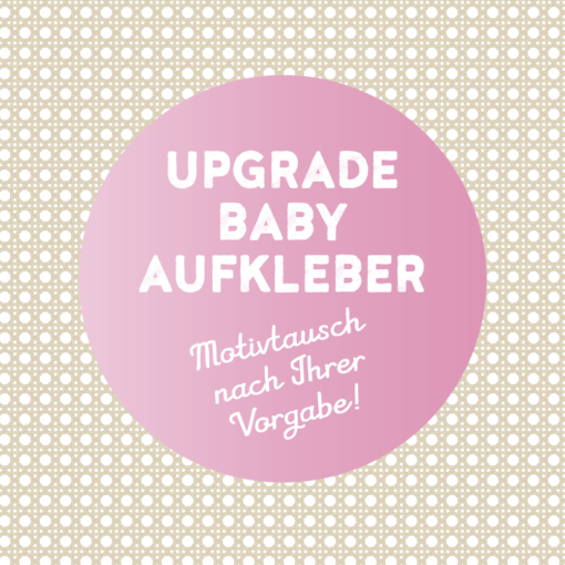Babyaufkleber selbst gestalten