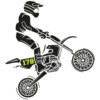 Motorrad Aufkleber neon gelb
