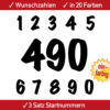 Aufkleber Startnummer Auto Racing Zahlen Ziffern Autocross Kart Rennen 4 5 6 7 8 9 10 11 12 13 14 15 cm