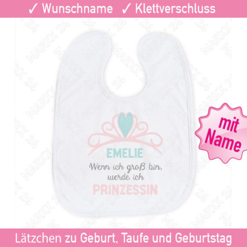 Babylätzchen personalisiert mit Name