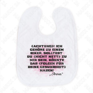 Bedruckter Mädchen Sabberlatz Wunschname Spruch Sprüche Baby Lätzchen Geschenk