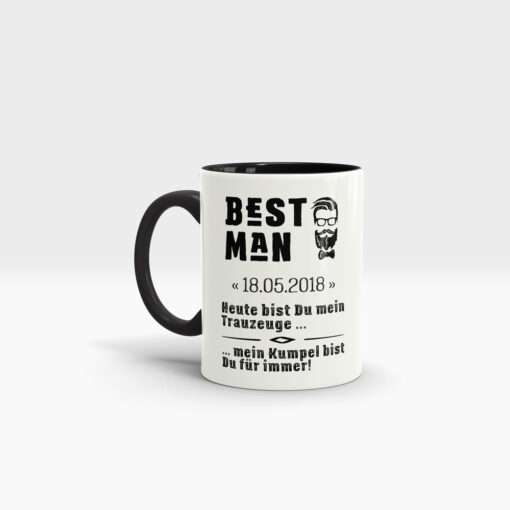 Best Man personalisierter Kaffee Becher