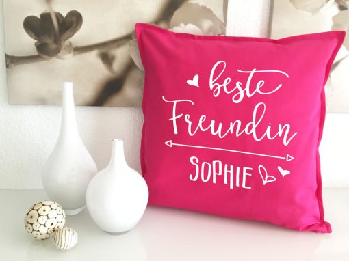 Beste Freundin Kissen mit Wunschnamen