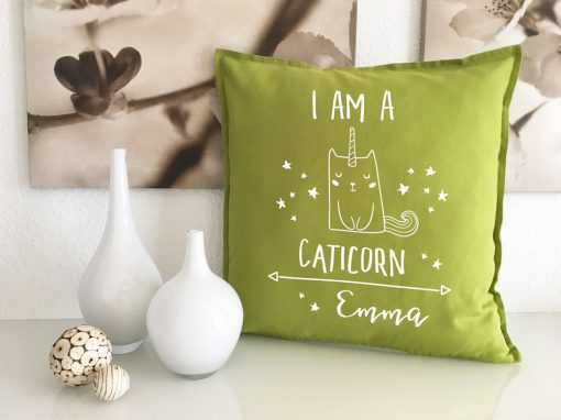 Carticorn Kuschelkissen mit Name