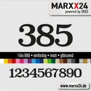 Einfarbige Startnummer Motorsport Motorrad Motocross MX Enduro Auto Zahlen 4 5 6 7 8 9 10 11 12 13 14 15 cm