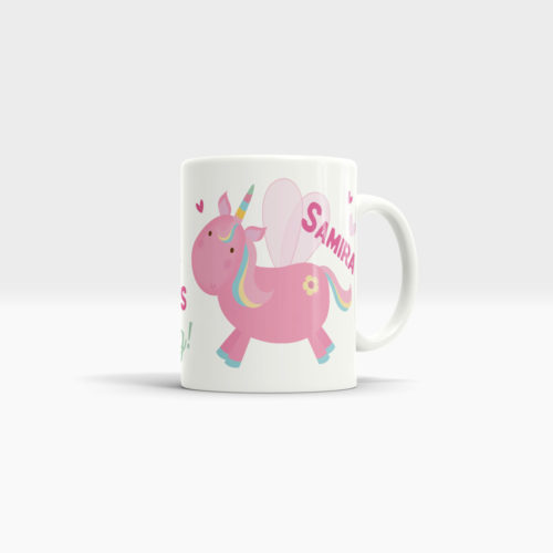 Einhorn Tase als Dekoration