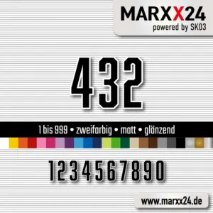 Enduro Aufkleber zweifarbig
