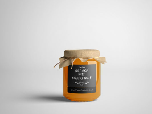 Gestaltung von Etiketten für Marmelade