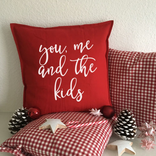 Traumhafte Kissen als Familie Kinder Geschenke