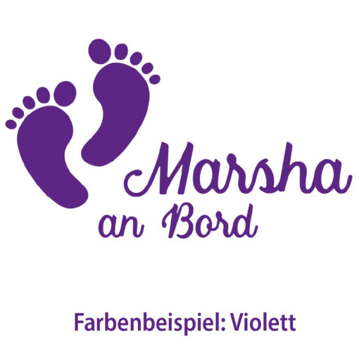 Auto Aufkleber Fußabdruck Mädchen