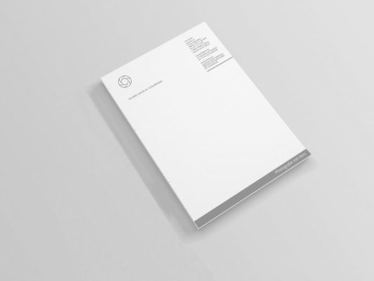 Geschäfliches Briefpapier gestalten lassen