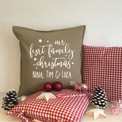 Bedrucke Kissen - Geschenkidee Weihnachten Familie