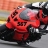 Individuelle Startnummer für ein Motorrad