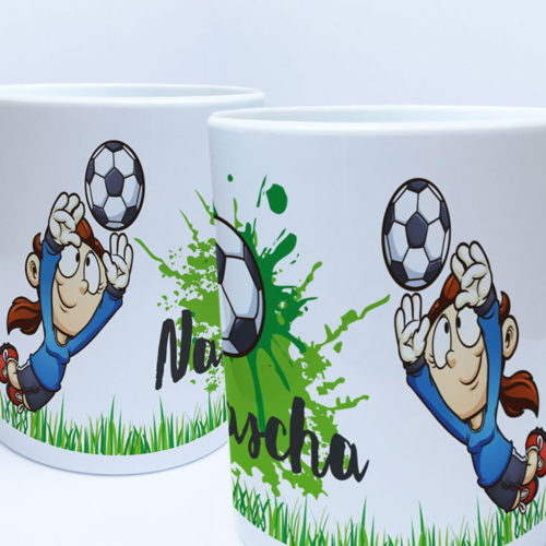 Kindertasse Kunststoff Torwart