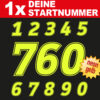 Motocross Startnummer in verschiedenen neo Farben