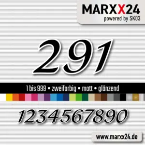 Motorrad Aufkleber zweifarbig