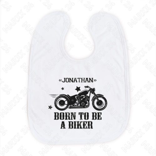 Motorrad Baby Lätzchen mit Name