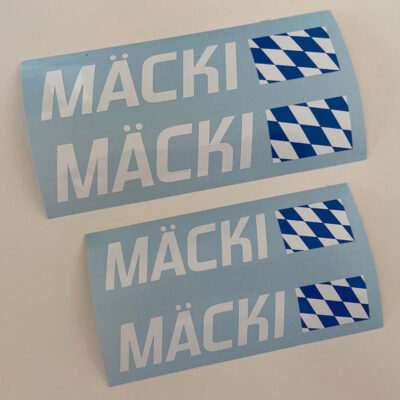 Individueller Namen-Aufkleber für die Motorradkanzel