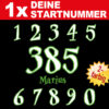Motorrad Startnummern mit Wunsch Namen