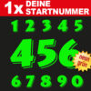 Motorrad Startnummer im neon Design