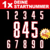 Dreistellige Wunsch Startnummer