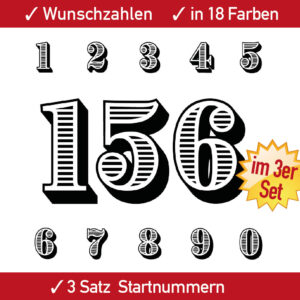 Motorsport Aufkleber Set Startnummer Ziffern Zahlen RC CAR BMX Auto Motorrad Motocross 8 9 10 11 12 13 14 15 cm