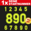 Motorrad Startnummer Rennstrecke neonpink 4 - 15 cm Motocross Zahlen neon gelb grün orange rot fluo