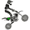 Startnummer neongrün Crosser MX Enduro