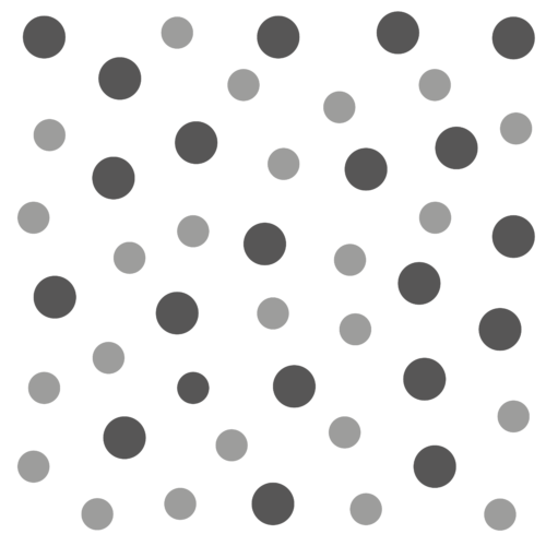 Polka Kreise in verschiedenen Größen und Farben