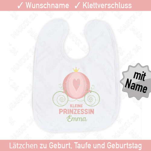 Sabberlätzchen Prinzessin mit Wunschname