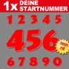 Startnummer für Classic Cars in neon